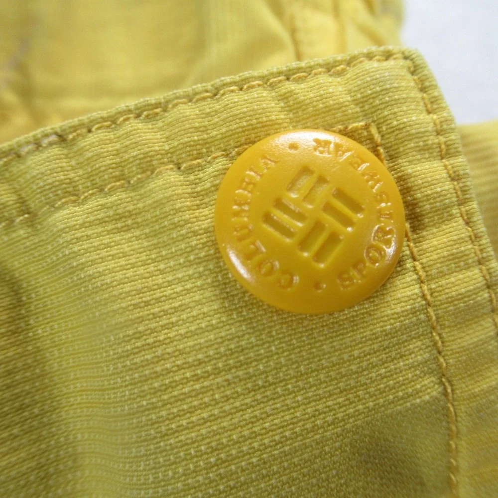 Columbia Jacket Mens Small Yellow Adjustable Hem Boulder Ridge 3in1 Shell Only